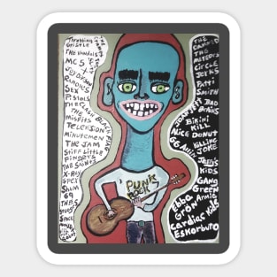 Punk Comic Rock Sticker